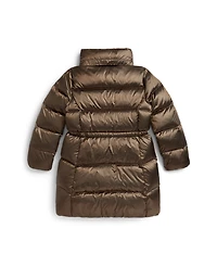Polo Ralph Lauren Girls 7-16 Metallic Long Sleeves Outerwear Coat