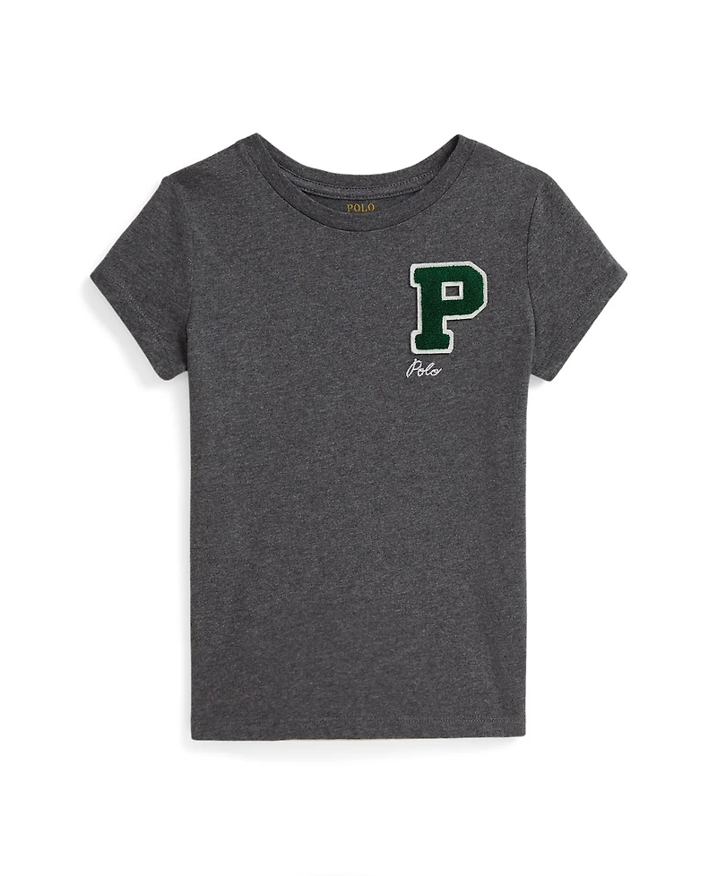 Polo Ralph Lauren Girls 2T-6X Letterman Crewneck T-Shirt