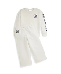 Polo Ralph Lauren Girls 2T-6X Logo Crest Crewneck Sweatshirt