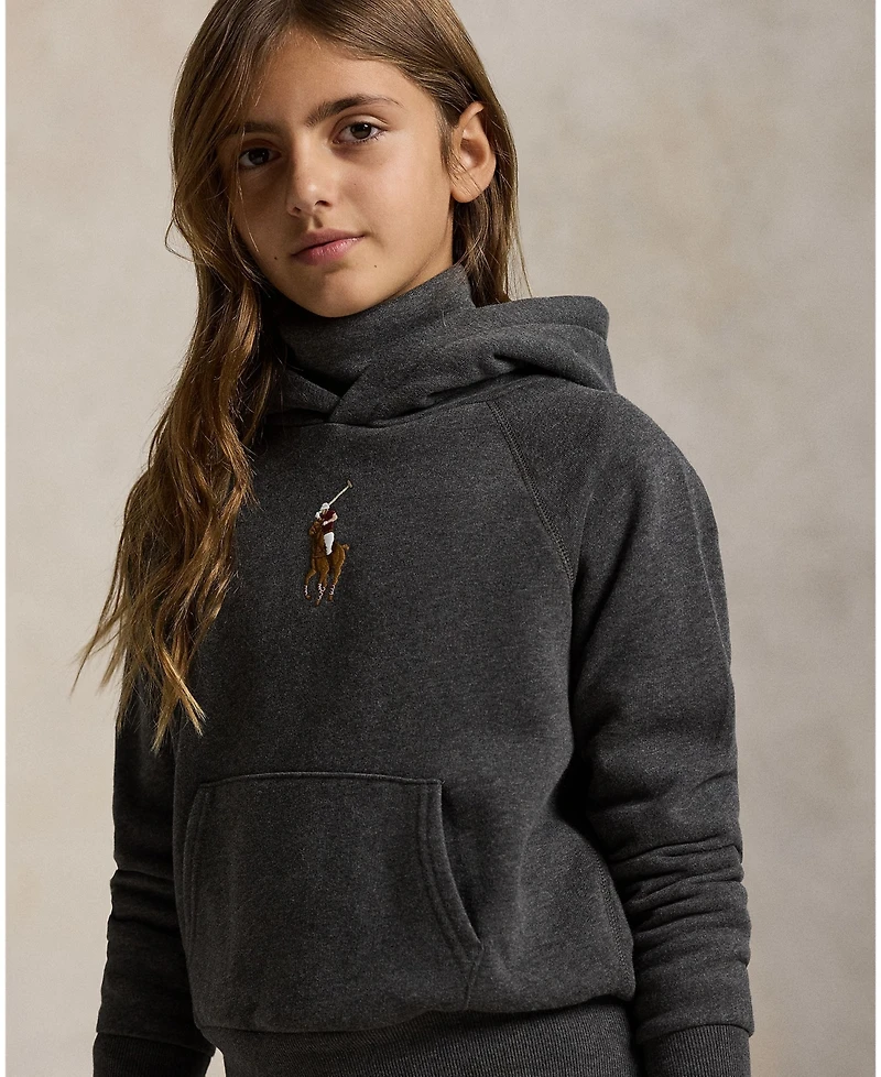 Polo Ralph Lauren Girls 7-16 Big Pony Long Sleeve Hoodie