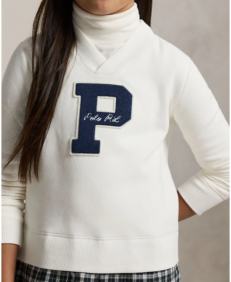 Polo Ralph Lauren Girls 7-16 Letterman Sweatshirt Dress