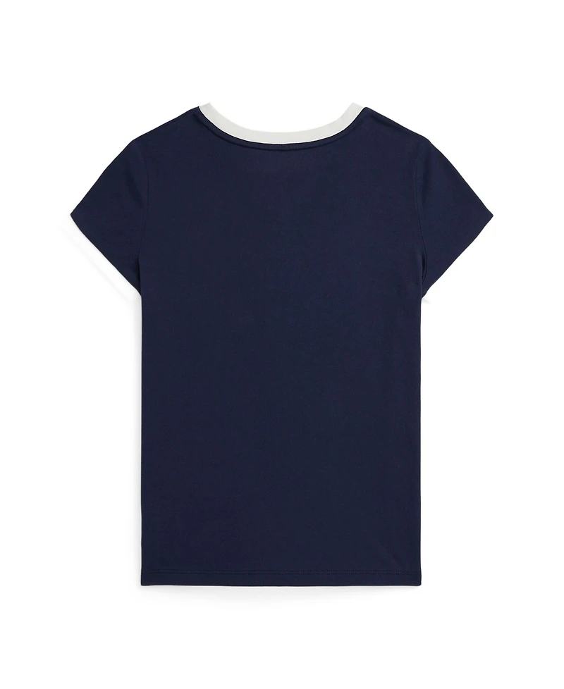 Polo Ralph Lauren Girls 7-16 Logo Crest Crewneck T-Shirt