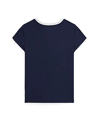 Polo Ralph Lauren Girls 7-16 Logo Crest Crewneck T-Shirt