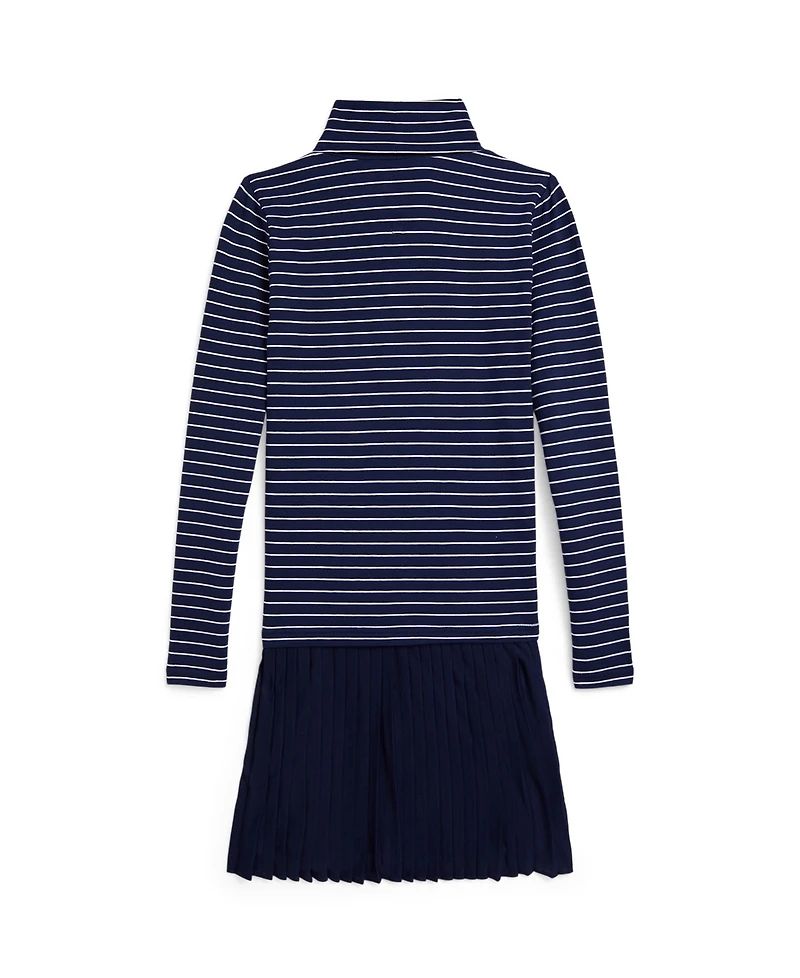 Polo Ralph Lauren Girls 7-16 Striped Turtleneck Dress