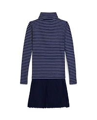 Polo Ralph Lauren Girls 7-16 Striped Turtleneck Dress