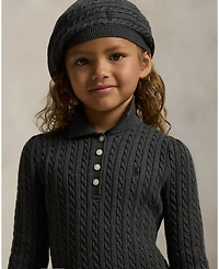 Polo Ralph Lauren Girls 2T-6X Mini-Cable Long Sleeves Sweater Dress
