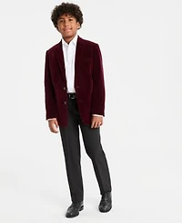 Tommy Hilfiger Big Boys Velvet Sport Coat Twill Shirt Flex Stretch Performance Pants