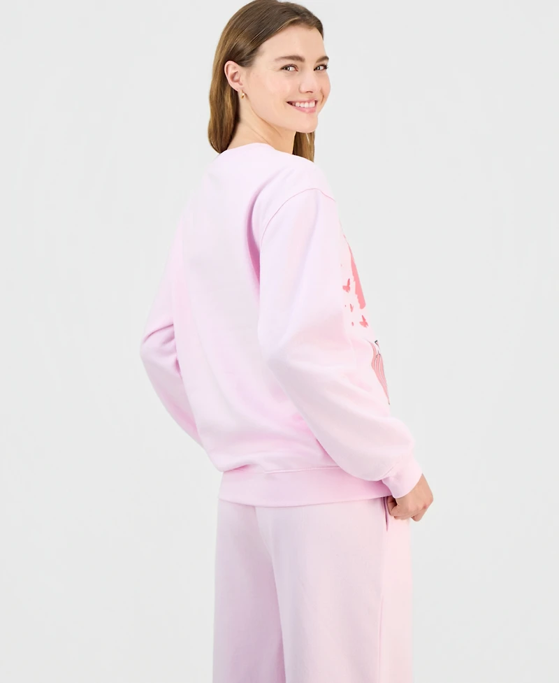 Wicked Juniors' Glitter Crewneck Sweatshirt