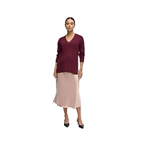 Ingrid + Isabel Maternity Satin Midi Skirt