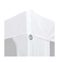 vidaXL Party tent White Pe roof Large Collapsible Party tent