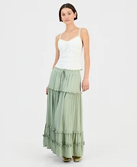 Celebrity Pink Juniors' Ruffle-Tier Maxi Skirt