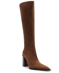 Schutz Women's Raffaela Up Pointed Toe Dress Boots