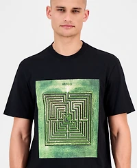 Hugo by Boss Men's Dabryn Relaxed-Fit Printed T-Shirt