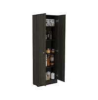 Tuhome Multistorage Pantry Espresso / Black Mdf
