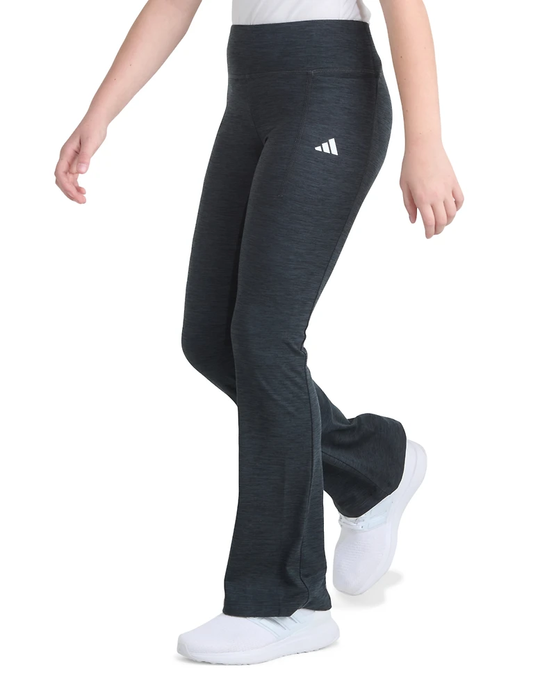 Adidas Big Girls Melange Flare-Leg Pants