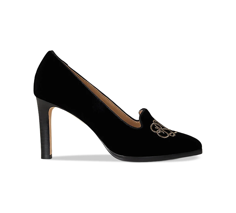 Lauren Ralph Women's Corah Embroidered-Logo Pumps