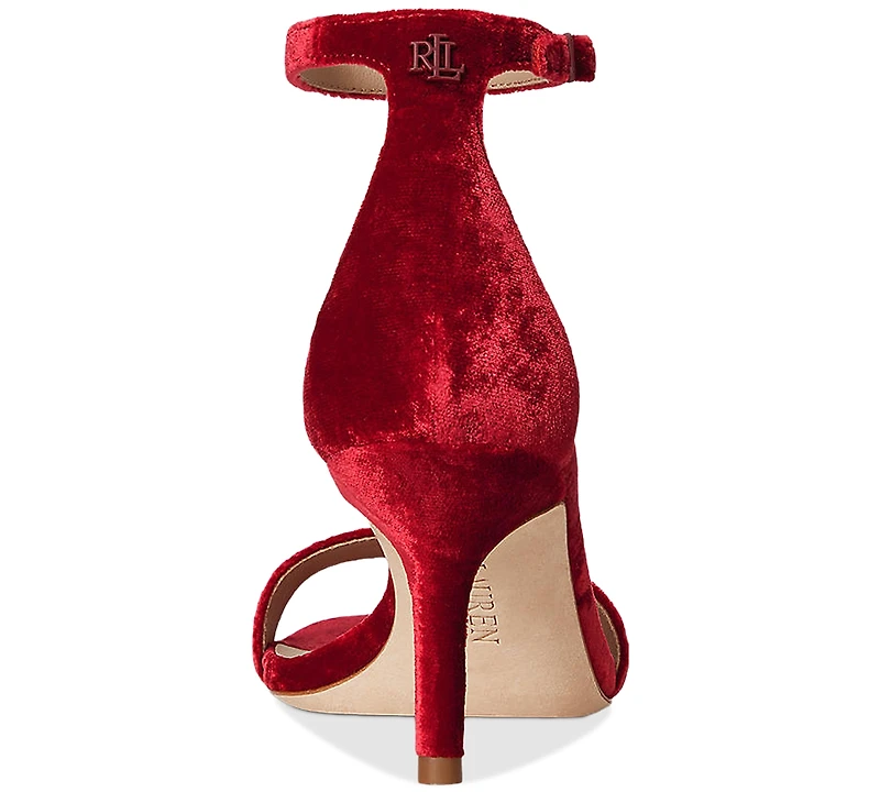 Lauren Ralph Lauren Women's Allie Ankle-Strap Mid-Heel Dress Sandals