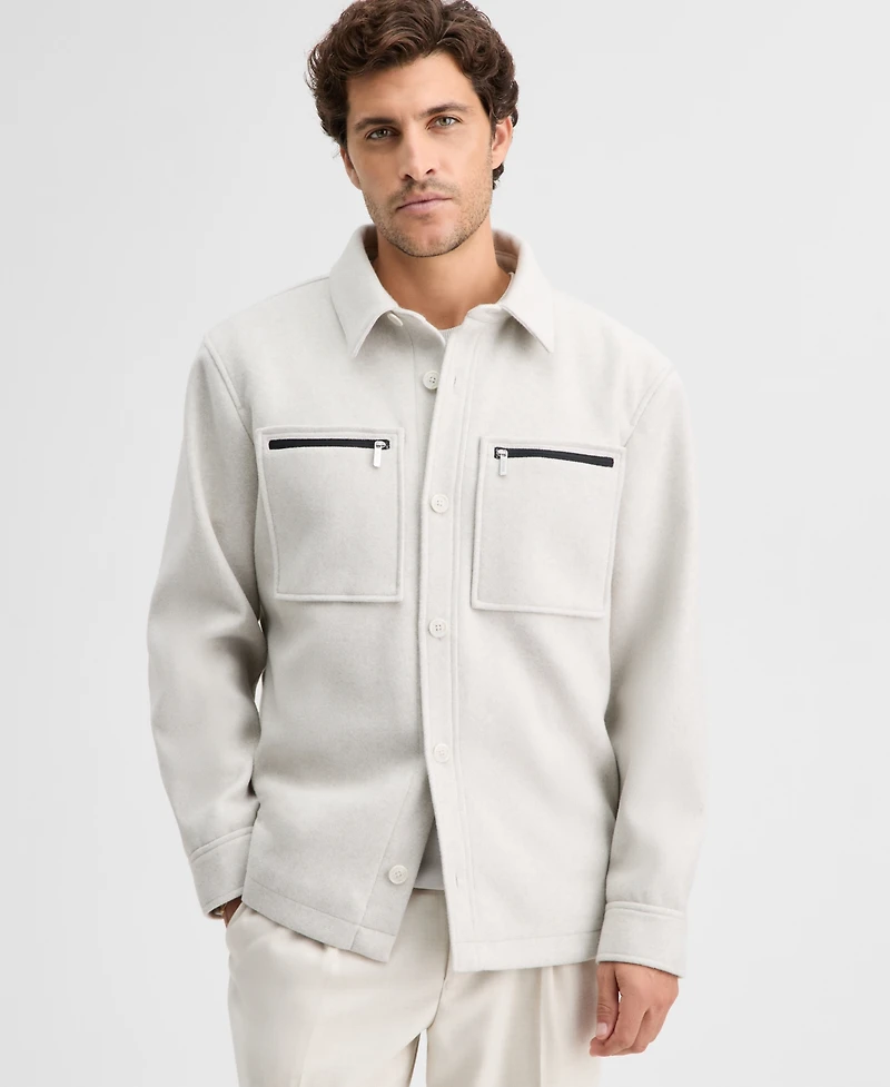 Alfani Men's Wool Padded Shirt Jacket, Macy's Exclusive