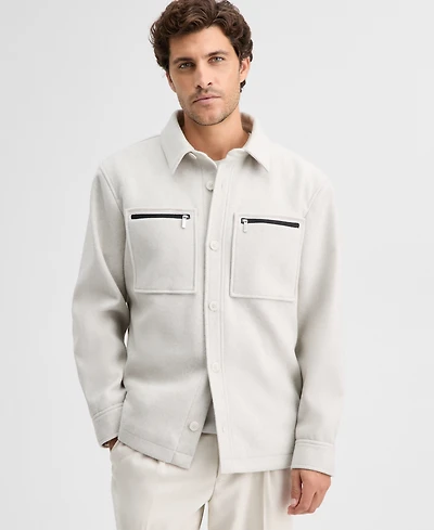 Alfani Men's Wool Padded Shirt Jacket, Macy's Exclusive