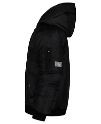 Calvin Klein Girls 7-16 Hooded Long Sleeve Bomber Jacket