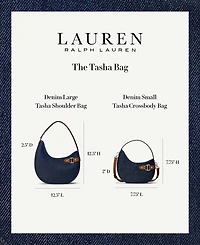 Lauren Ralph Lauren Tasha Small Denim Crossbody Bag