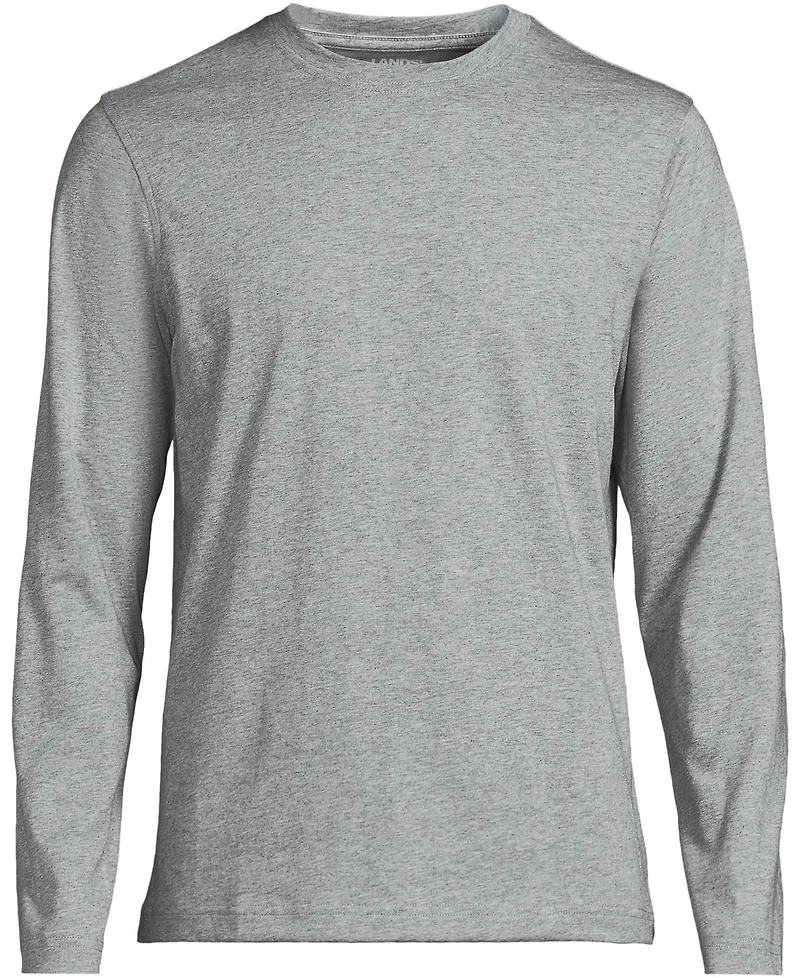 Lands' End Big & Tall Long Sleeve Cotton Supima Tee