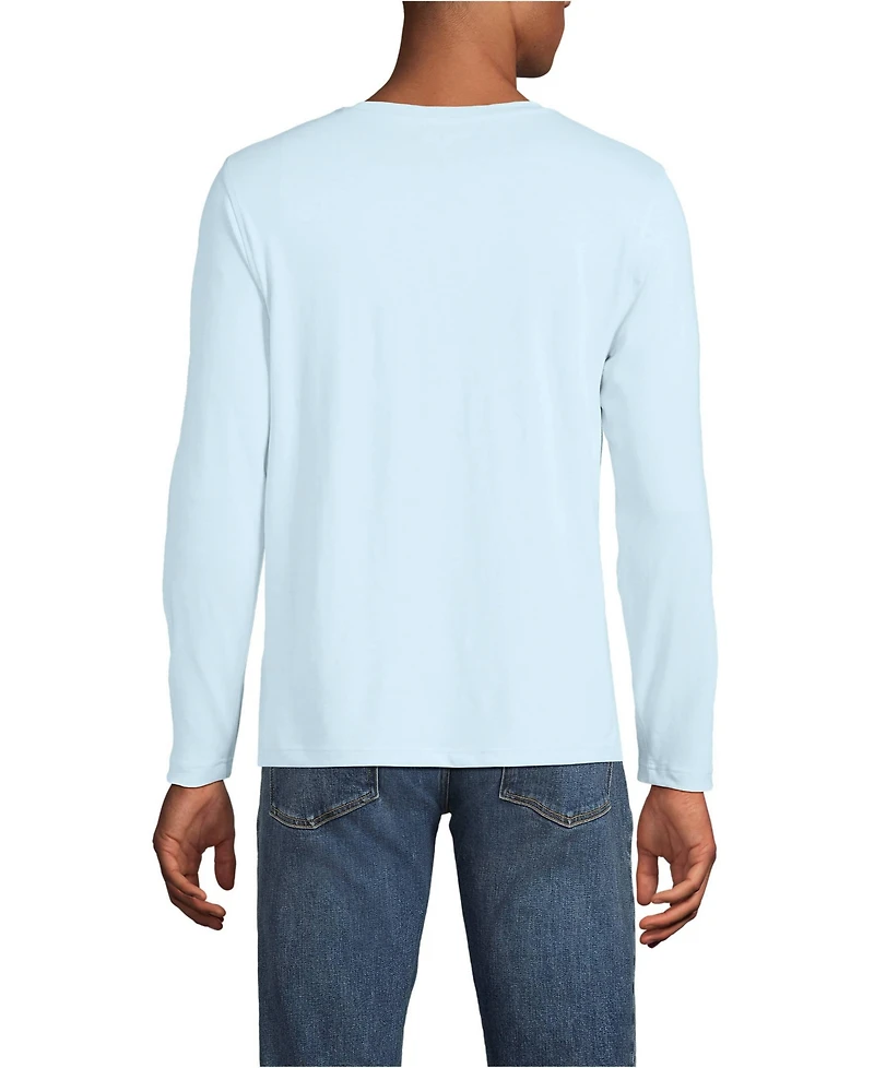 Lands' End Big & Tall Long Sleeve Cotton Supima Tee