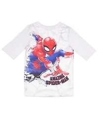 Spider-Man Boys Quick-Drying Short and Trunks 2-Piece Swimwuit Set