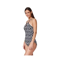 Profile by Gottex Women's Mantra Braided High Neck One Piece