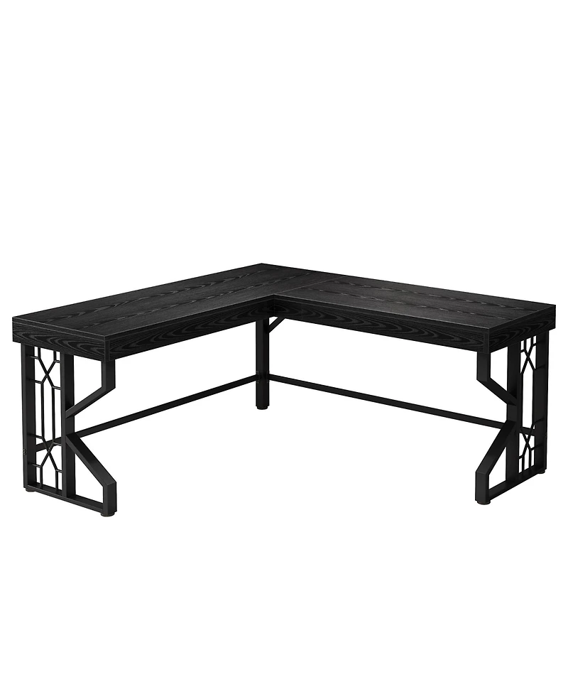 Tribesigns Modern L Shaped Gaming Desk, Corner Desk Gaming Table, Computer Desk Sturdy Writing Workstation