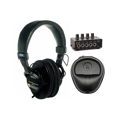 Sony MDR7506 Folding Professional Closed Ear Headphones Bundle