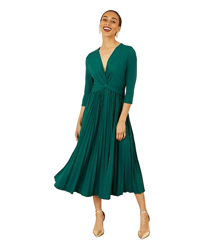 Yumi Jersey Knot Waist Midi Dress