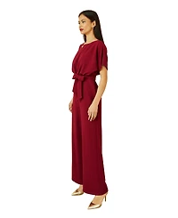 Yumi Women's Batwing Stretch Jumpsuit