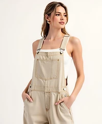 Modenaire Women's Wide Leg Adjustable Overalls