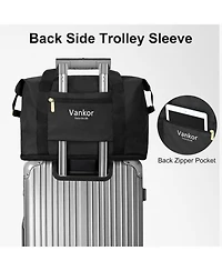 Expandable Travel Duffle Bag for Travel, Foldable Carry on Tote Bag Weekender Overnight Hosptital Bag for Men Women Lightweight Luggage Maternity Bag