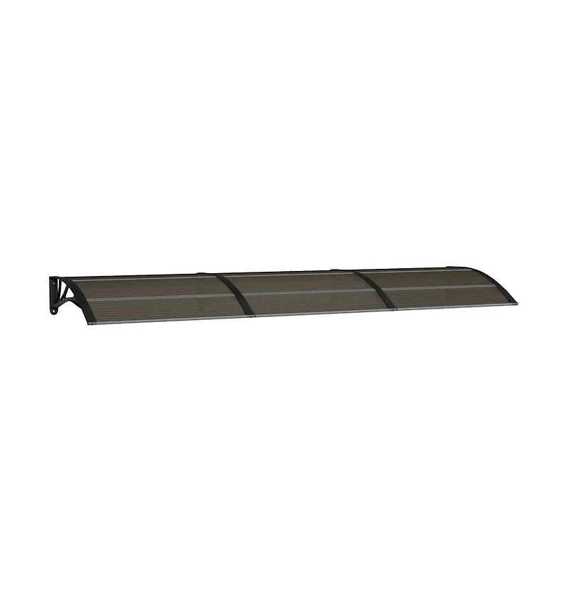 Door Canopy Black Polycarbonate 118.1 x 29.5 in Durable