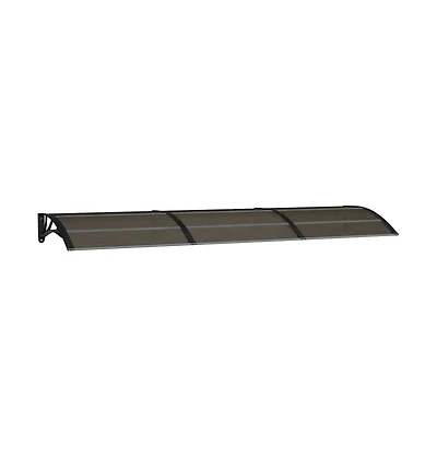 Door Canopy Black Polycarbonate 118.1 x 29.5 in Durable