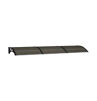 Door Canopy Black Polycarbonate 118.1 x 29.5 in Durable