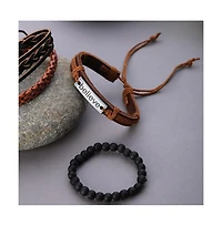 Sohi Women's Braided Multi-Layer Bracelet