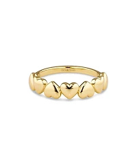 Devata Sweet Heart Ring in Gold Plated Sterling Silver