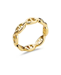 Devata Mariner Link Ring in Gold Plated Sterling Silver