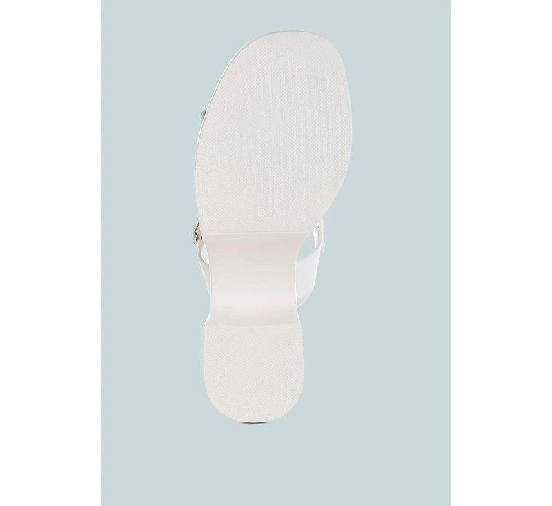 Avalon Chunky Pin Buckle Platform Heels Women