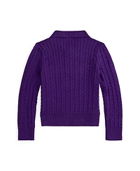 Polo Ralph Lauren Girls 2T-6X Mini-Cable Sweater