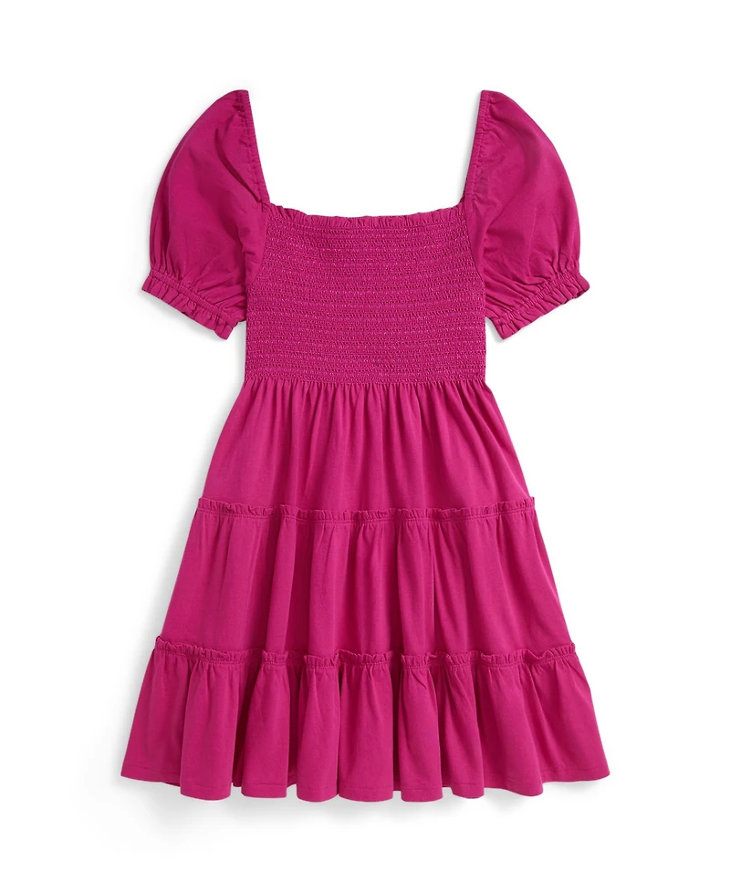 Polo Ralph Lauren Girls 7-16 Smocked Tiered Dress