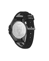 Plein Sport Mens Tigermaster 3 Hand Date Quartz Black Silicone Strap 47mm