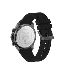 Plein Sport Mens Impact Chronograph Date Quartz Silicone Strap 46MM