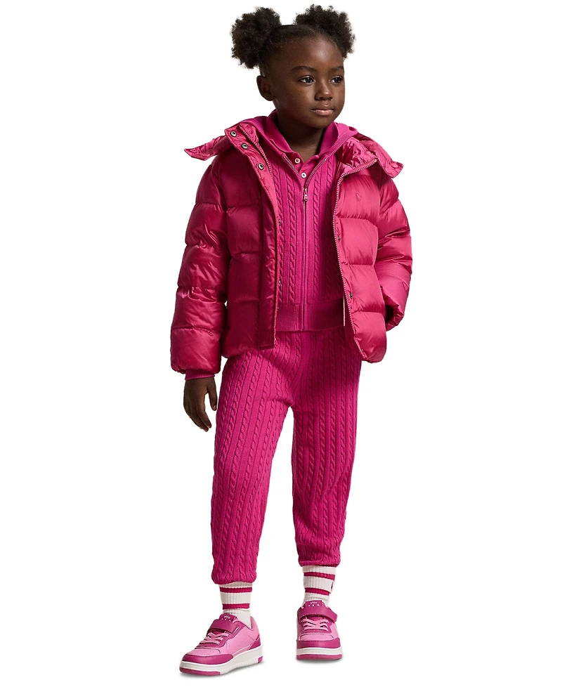 Polo Ralph Lauren Girls 2T-6X Metallic Hooded Jacket