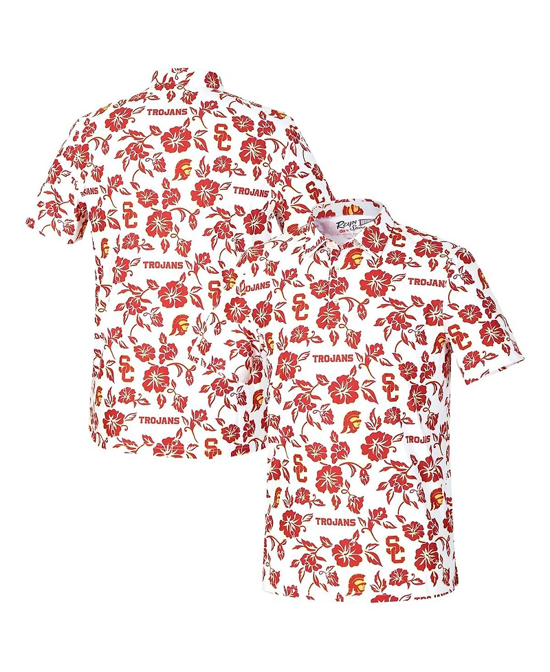 Reyn Spooner Men's White Usc Trojans Pua Performance Polo Shirt