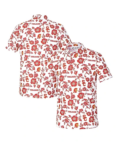 Reyn Spooner Men's White Usc Trojans Pua Performance Polo Shirt