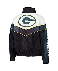 The Wild Collective Women's Green Bay Packers 1/4 Zip Track Jacket